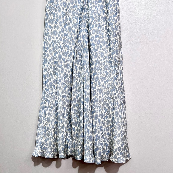 NWT J.Crew Powder Blue 100% Silk Floral Spaghetti Strap Sundress MSRP$128 - Picture 12 of 16